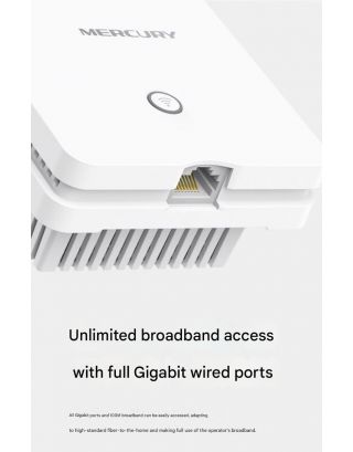 Mercury WiFi6 AX3000 Dual-Band Gigabit WiFi6 Wireless Wall Panel AP Network Cable POE Power Supply