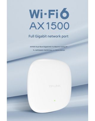 Tp-Link AX1500 WIFI6 Gigabit Port Dual Band Ceiling Access Point