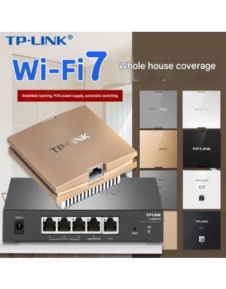 Tp-Link WIFI7 5000mbps Wireless Network Speed with wired 2.5G (2500mbps) Port Dual Band 2.4Ghz & 5Ghz Wall Access Point